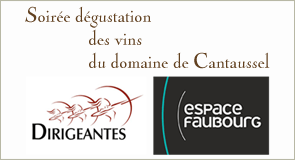 Soirée dégustation des vins du Domaine de Cantaussel le 18 octobre 2012 à l'Espace Faubourg